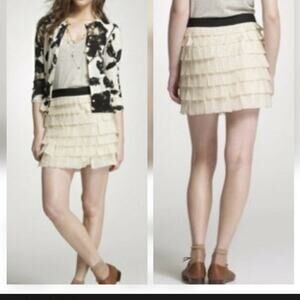 J. Crew Collection silk ribbon skirt size 0